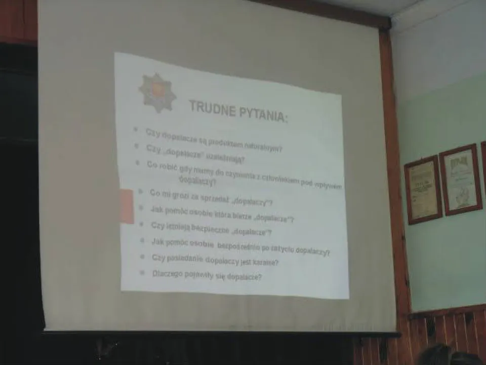 Dopalacze - spotkanie z policjantką — zdjęcie 2