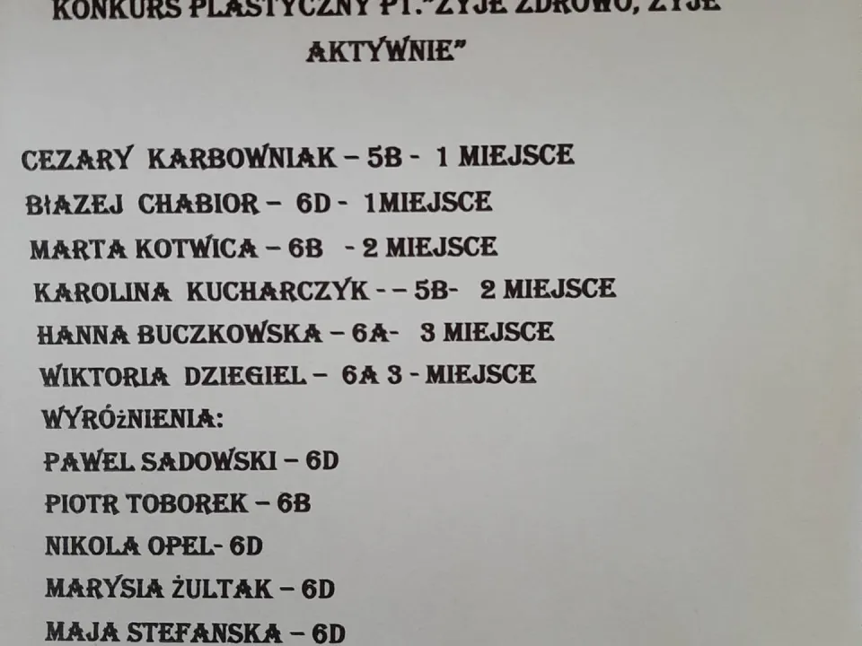 konkurs plastyczny — zdjęcie 1