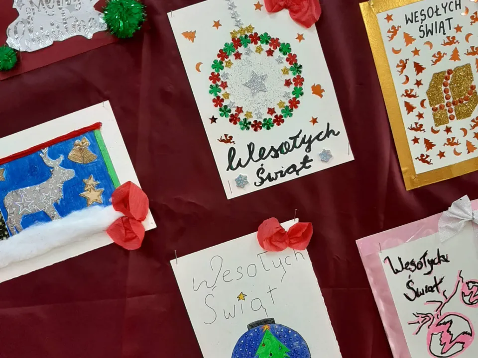 Kartki świąteczne kl. 7a,b — zdjęcie 3