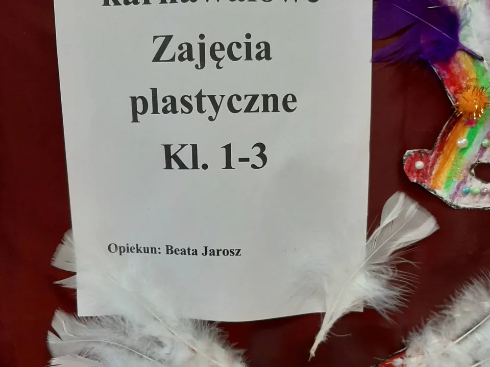 Maski karnawałowe -świetlica — zdjęcie 1