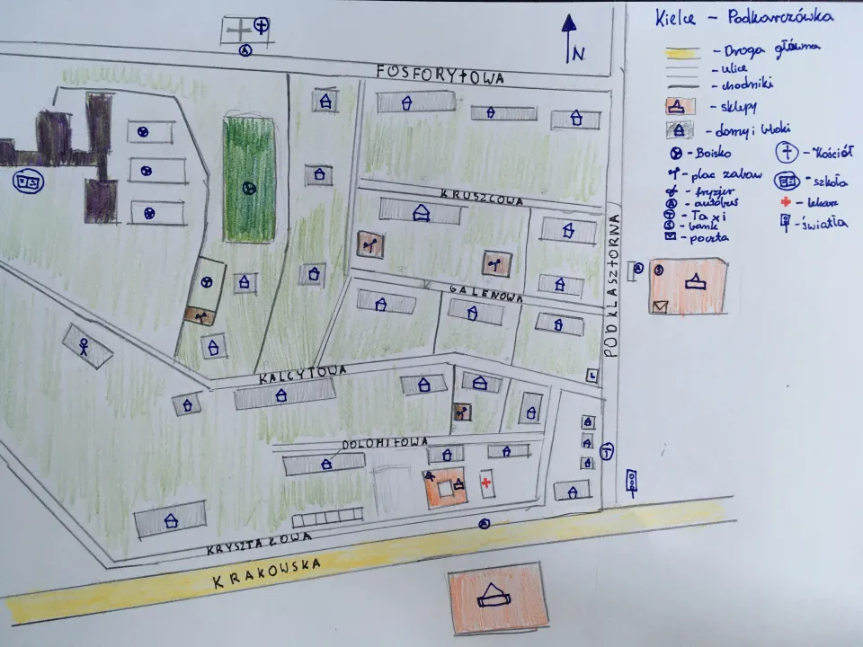 Uczniowie klasy 4a i 4b rysują plan  — zdjęcie 6