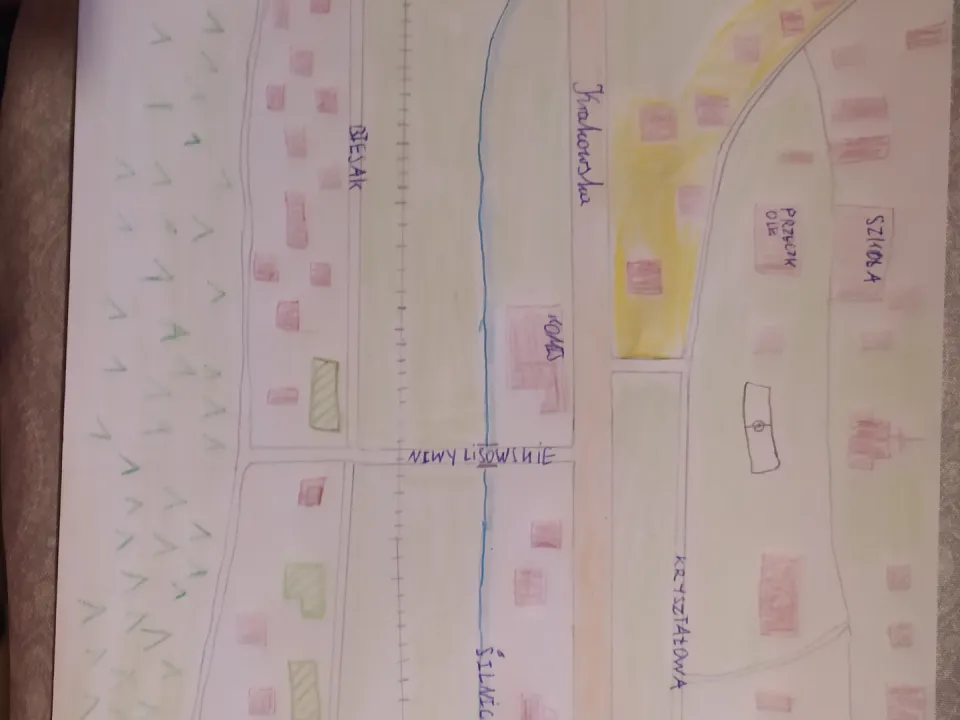 Uczniowie klasy 4a i 4b rysują plan  — zdjęcie 9