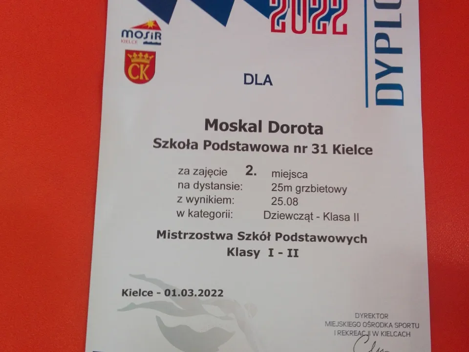 medale w pływaniu — zdjęcie 4
