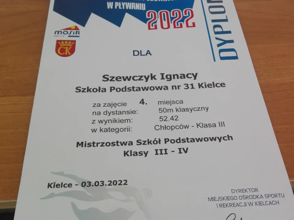 medale w pływaniu — zdjęcie 5