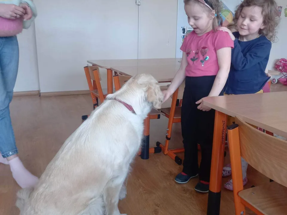 Dogoterapia w grupie biedronk — zdjęcie 7
