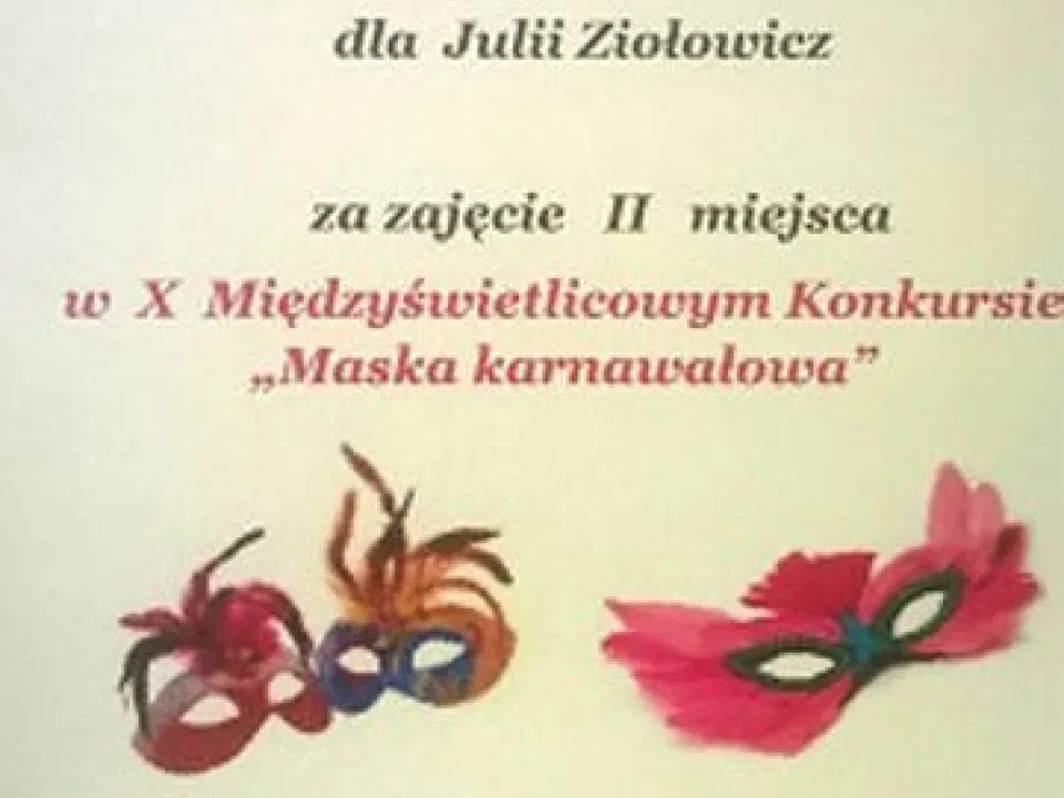 Międzyświetlicowy Konkurs Plastyczno-Techniczny „Maska Karnawałowa” — zdjęcie 4