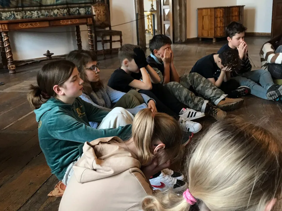 Zajęcia edukacyjne w Muzeum Narodowym w Kielcach. — zdjęcie 2