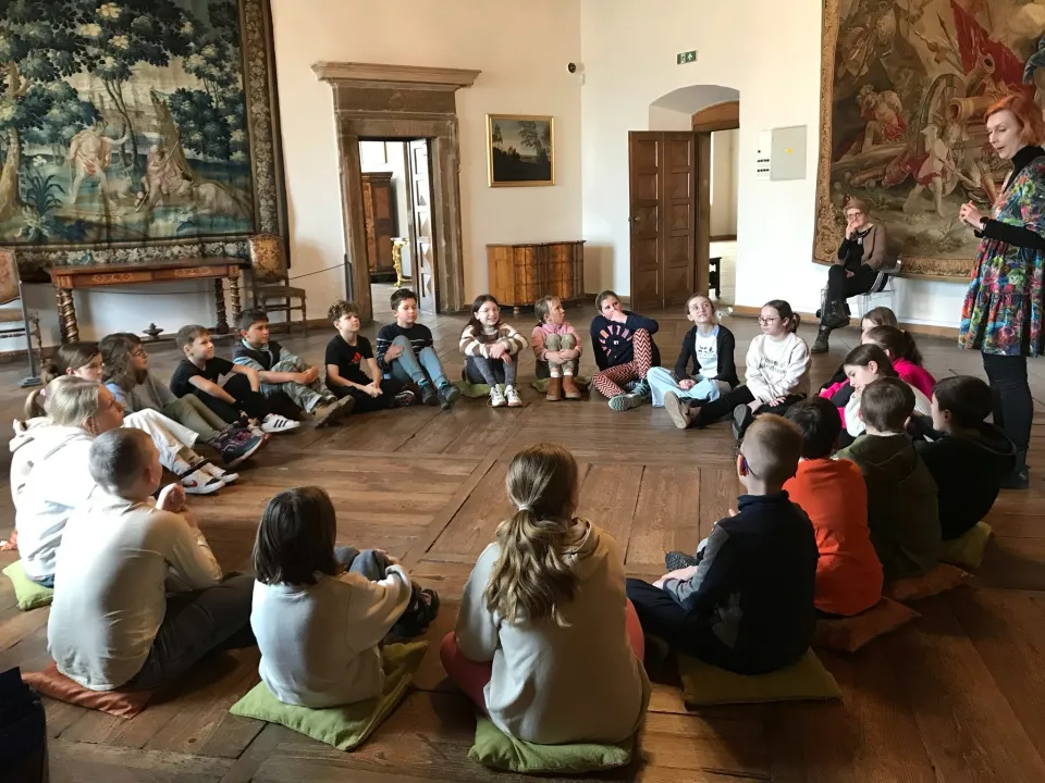 Zajęcia edukacyjne w Muzeum Narodowym w Kielcach. — zdjęcie 3