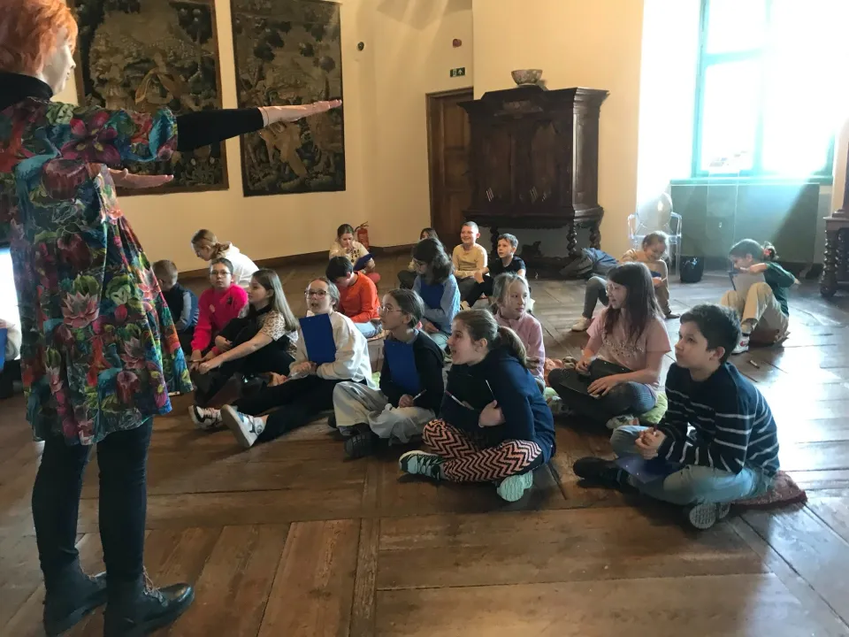 Zajęcia edukacyjne w Muzeum Narodowym w Kielcach. — zdjęcie 9