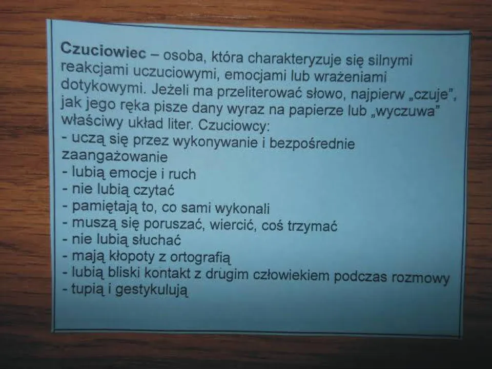 Style uczenia się — zdjęcie 3