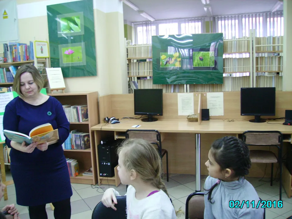 Tydzień Kultury Języka z klasą III C w Miejskiej Bibliotece Publicznej, Filia nr 2 w Kielcach. — zdjęcie 5