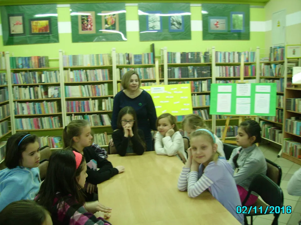 Tydzień Kultury Języka z klasą III C w Miejskiej Bibliotece Publicznej, Filia nr 2 w Kielcach. — zdjęcie 22