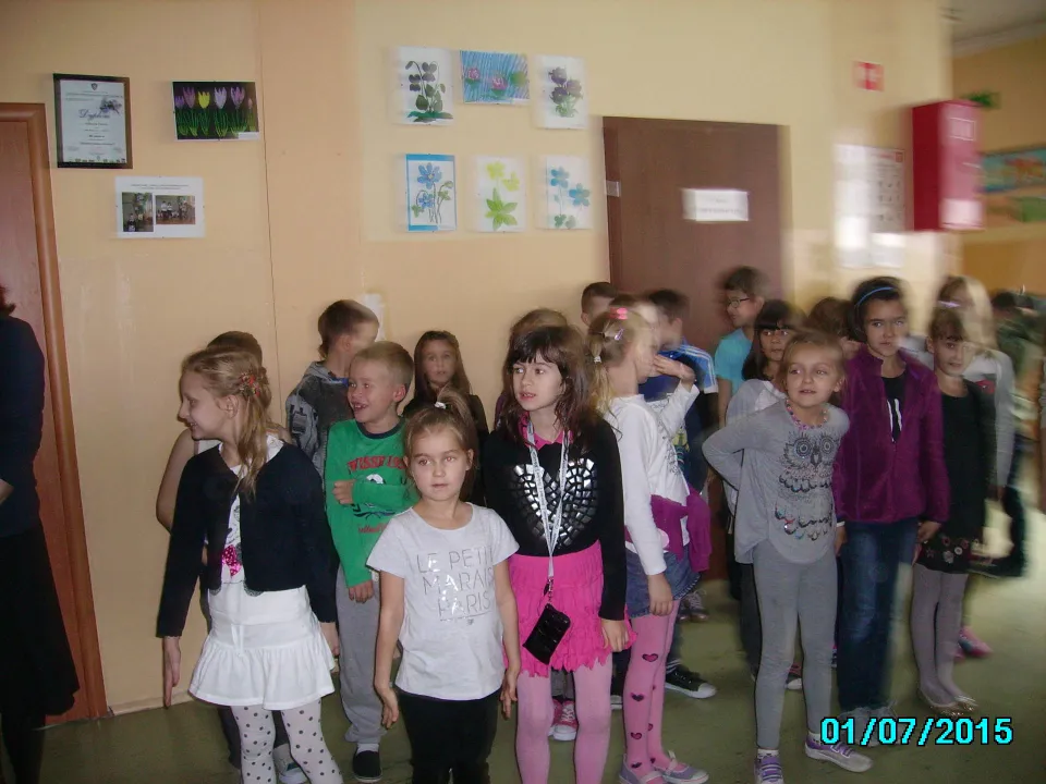 Klasa IIc na apelu  z okazji Narodowego Święta Niepodległości. — zdjęcie 9