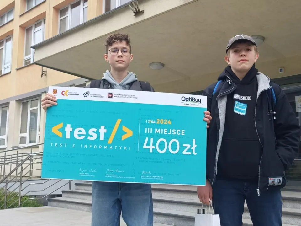 "AI i TY" Oskar Pajka zdobywcą III miejsca w Teście Informatycznym — zdjęcie 3