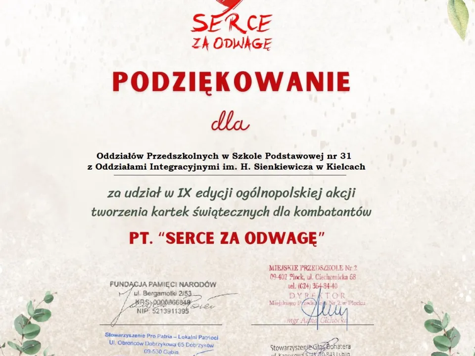 serce za Odwagę