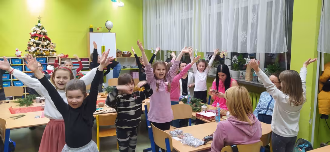 WARSZTATY BOŻONARODZENIOWE UCZNIÓW KLAS 1  — zdjęcie 1