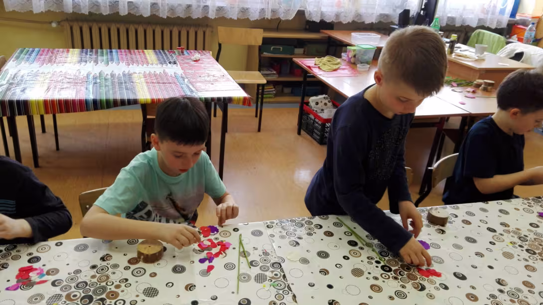 Warsztaty plastyczne w klasie IId — zdjęcie 1