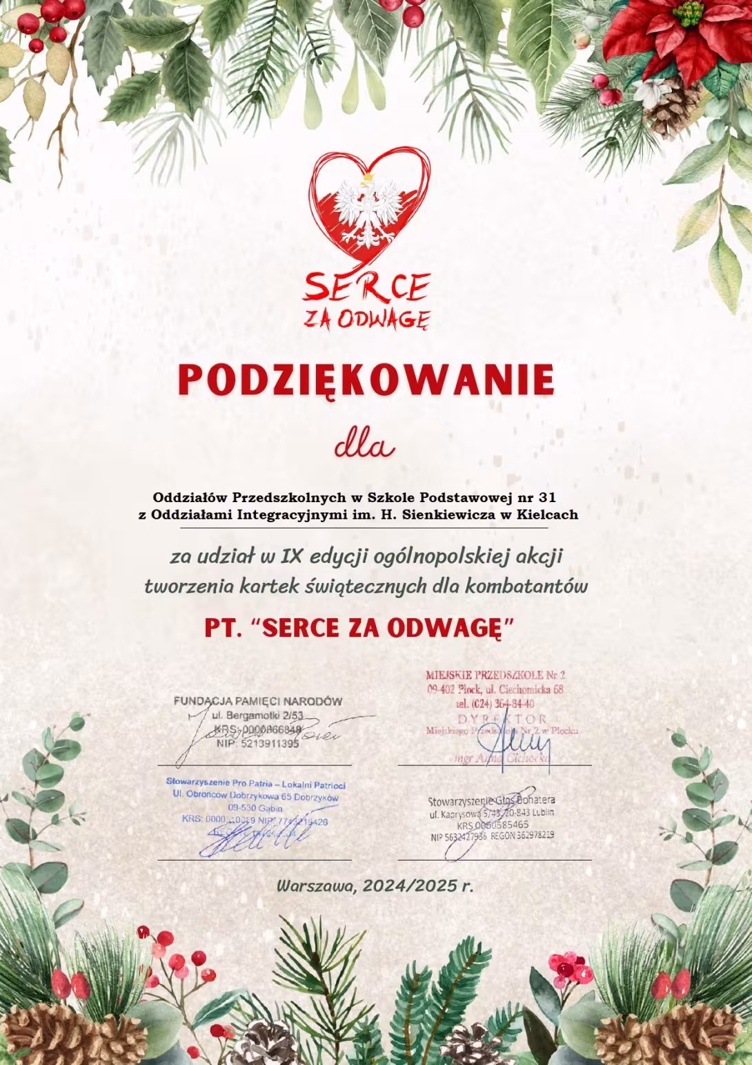 serce za Odwagę