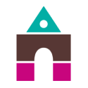 Logo Muzeum, klocki ułożone w kształt bramy